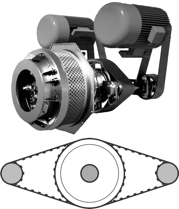 Belt Drive Pellet Mill