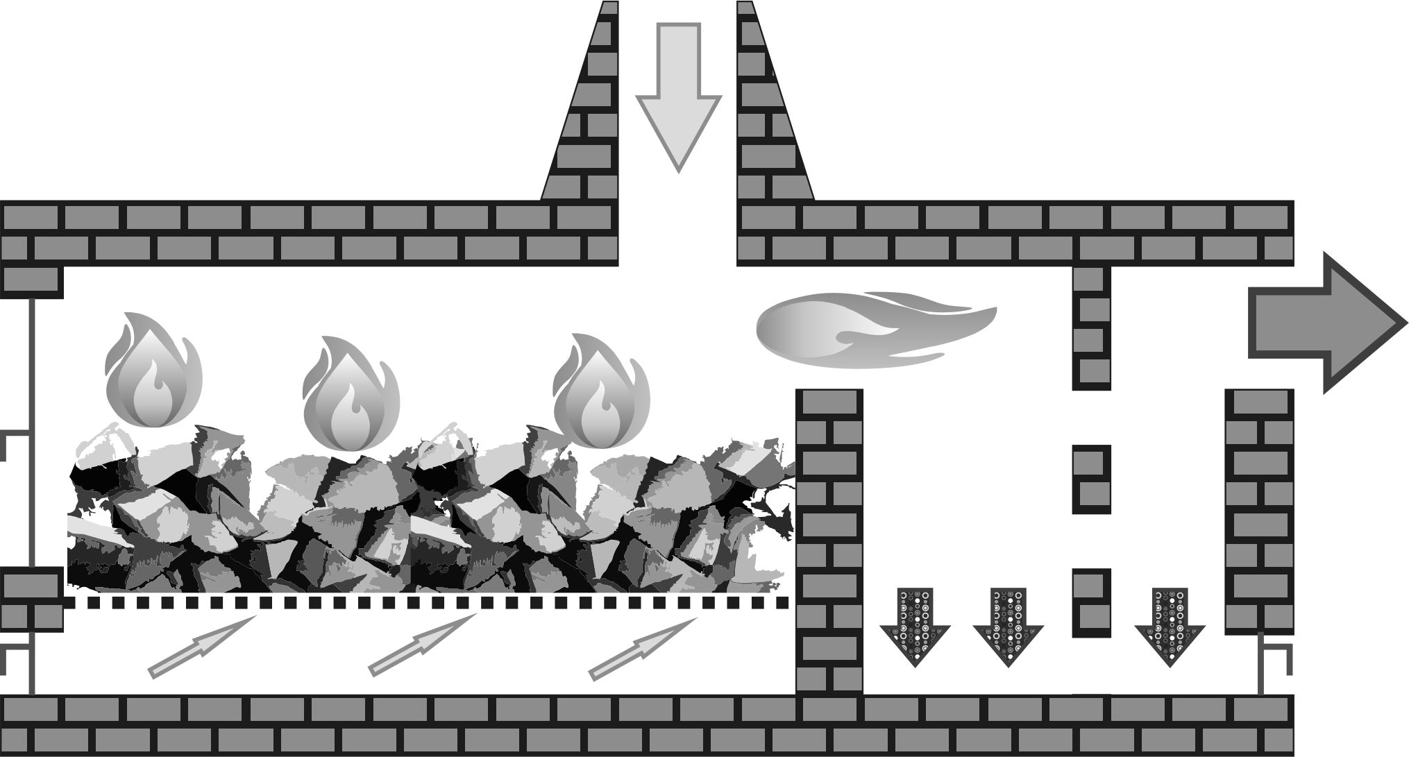 Diagram of a Wood-Fired Heat Generator
